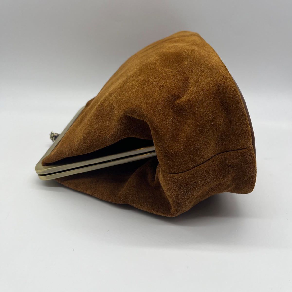 Patricia Nash Brown Suede Large Clutch