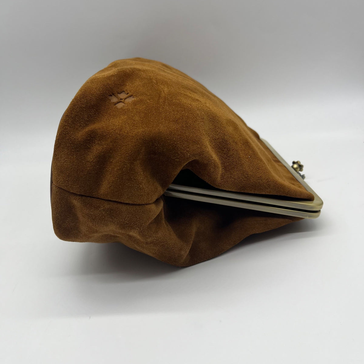 Patricia Nash Brown Suede Large Clutch