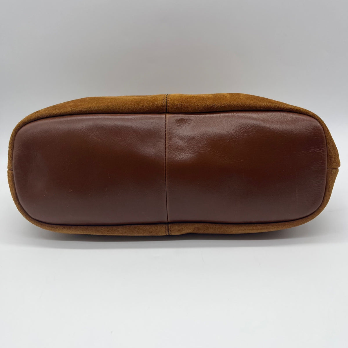 Patricia Nash Brown Suede Large Clutch