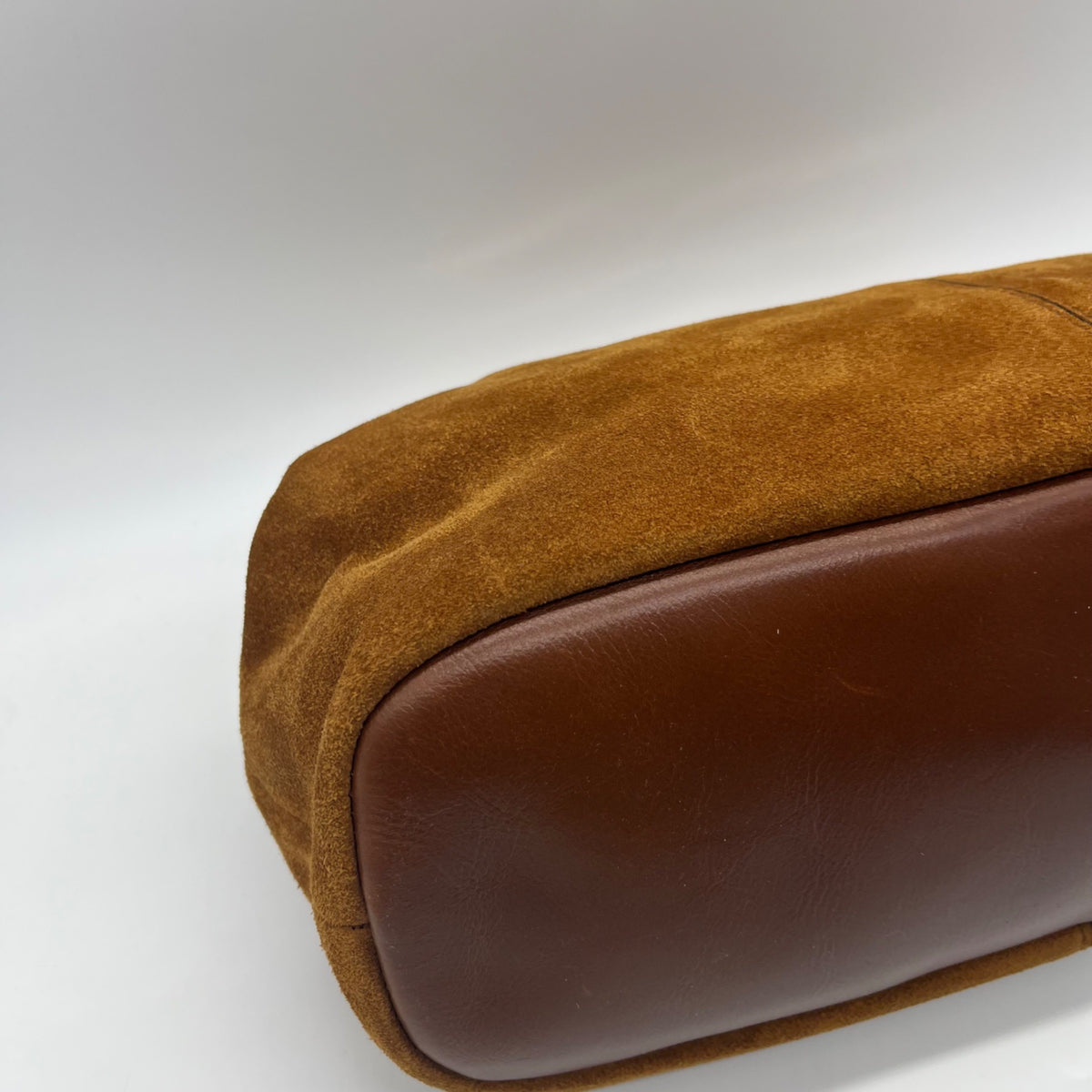 Patricia Nash Brown Suede Large Clutch