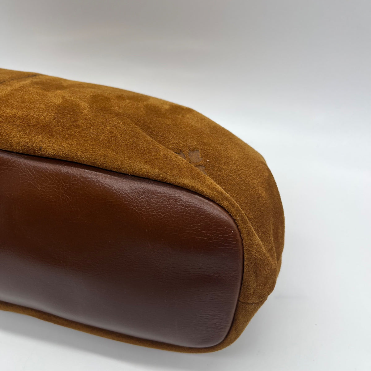 Patricia Nash Brown Suede Large Clutch