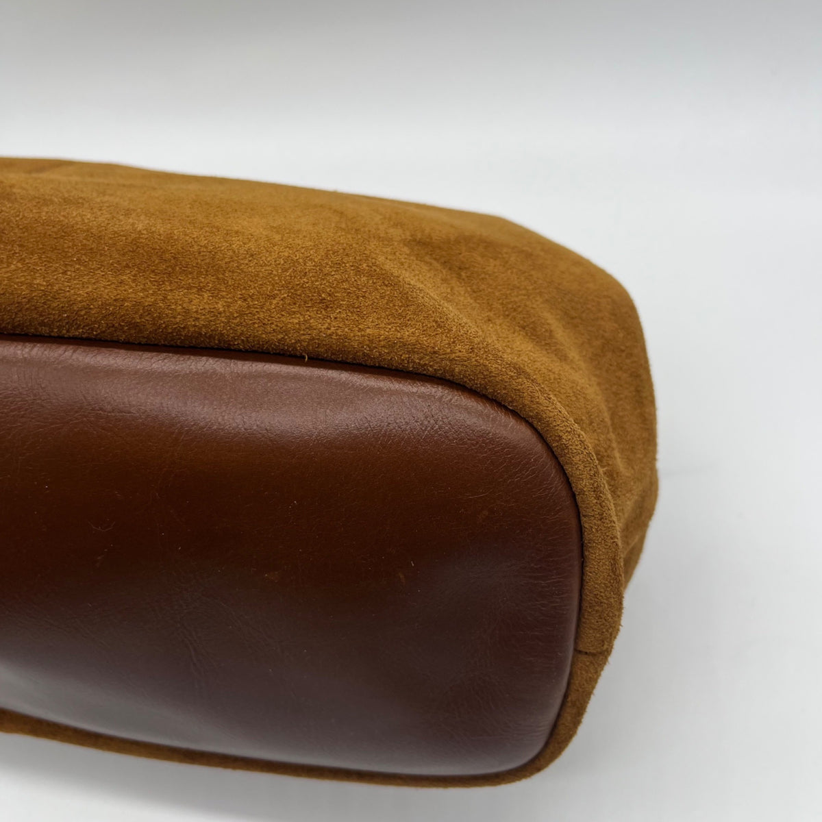 Patricia Nash Brown Suede Large Clutch