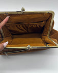 Patricia Nash Brown Suede Large Clutch