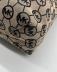 Michael Kors Beige Signature Canvas Montauk Tote Bag