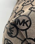 Michael Kors Beige Signature Canvas Montauk Tote Bag