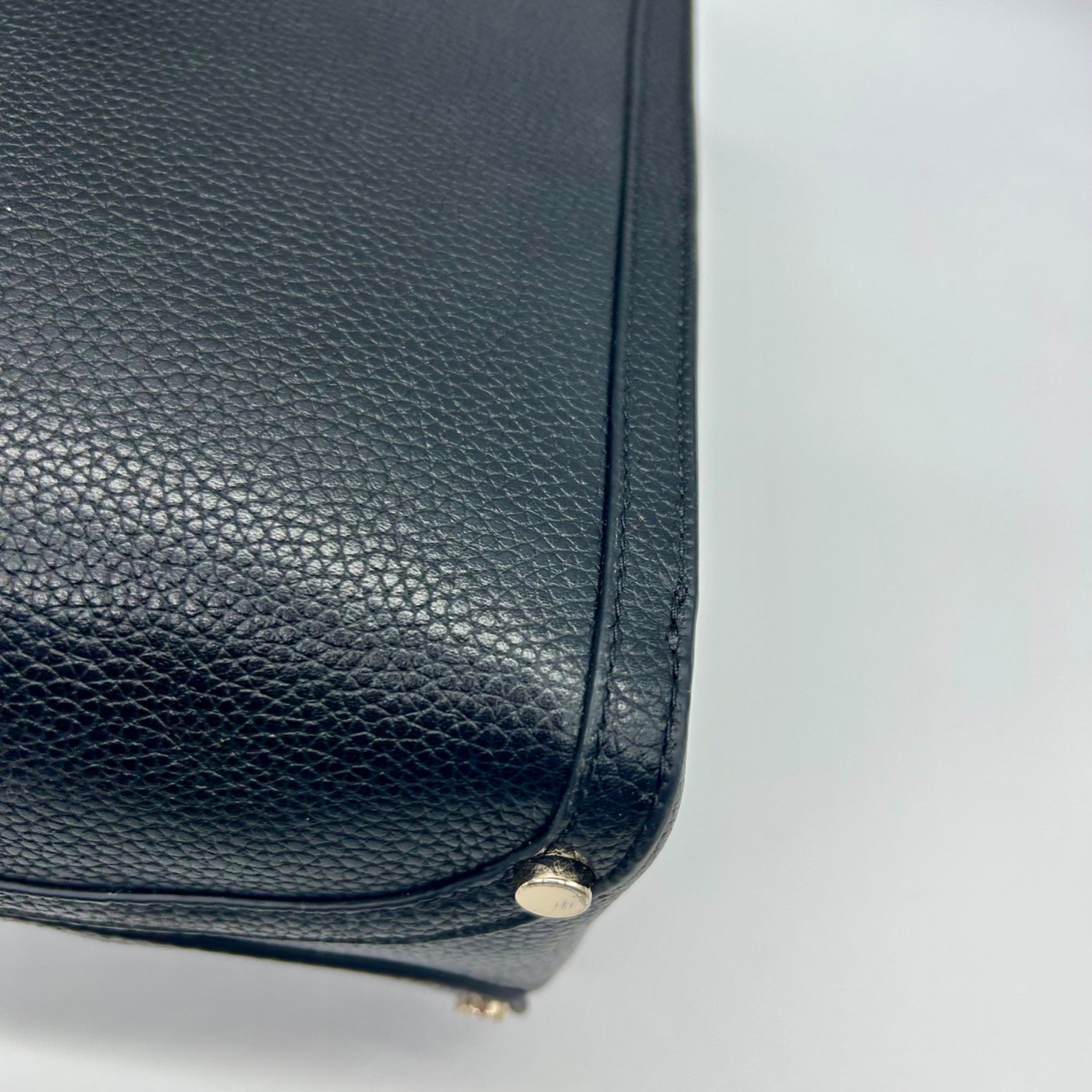 Kate Spade Black Pebbled Leather Satchel Tote Bag