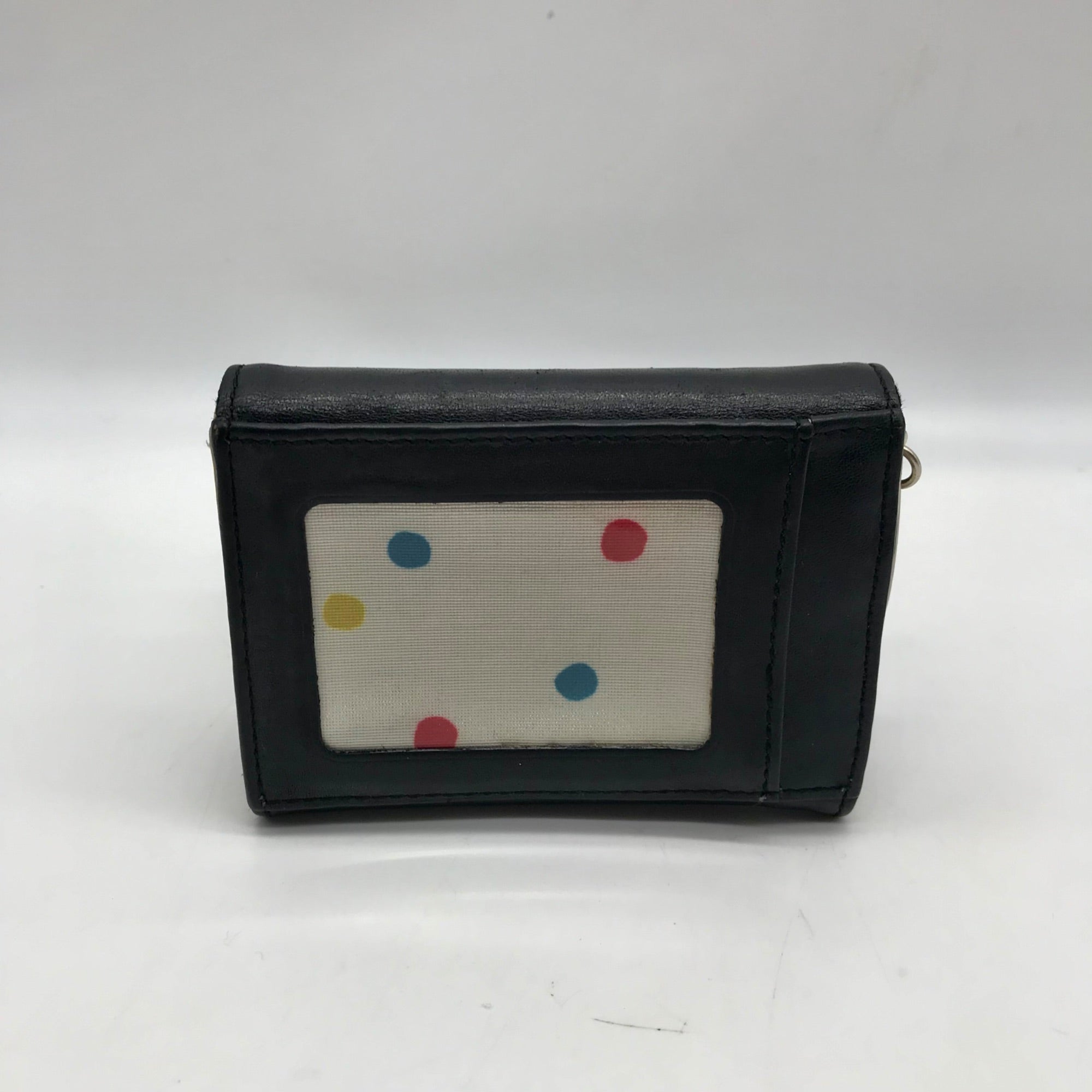 Kate Spade Black Leather Staci Business Card Holder Wallet