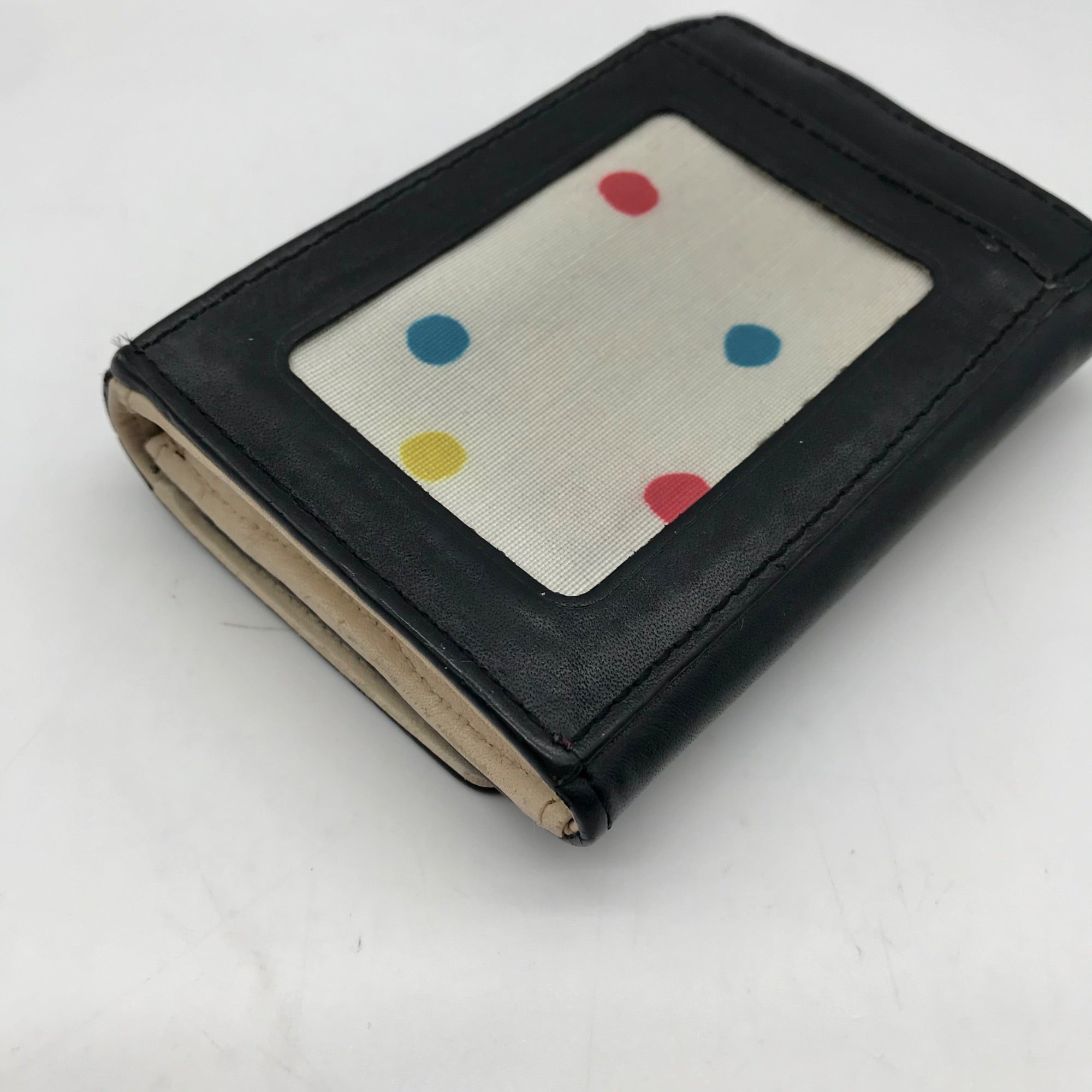 Kate Spade Black Leather Staci Business Card Holder Wallet