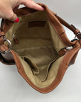 Coach Brown Pebbled Leather Park Hobo Shoulder Bag
