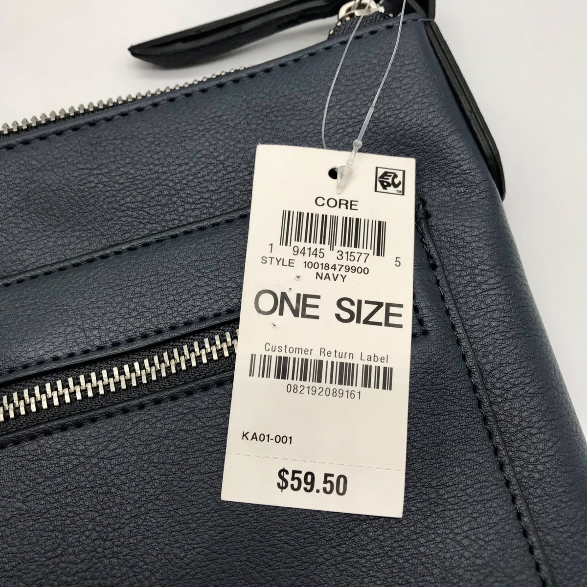 Style &amp; Co Navy North South Hudsonn Crossbody