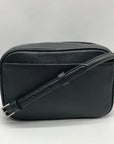 Kate Spade Black Leather Glitter On Mini Camera Crossbody Bag
