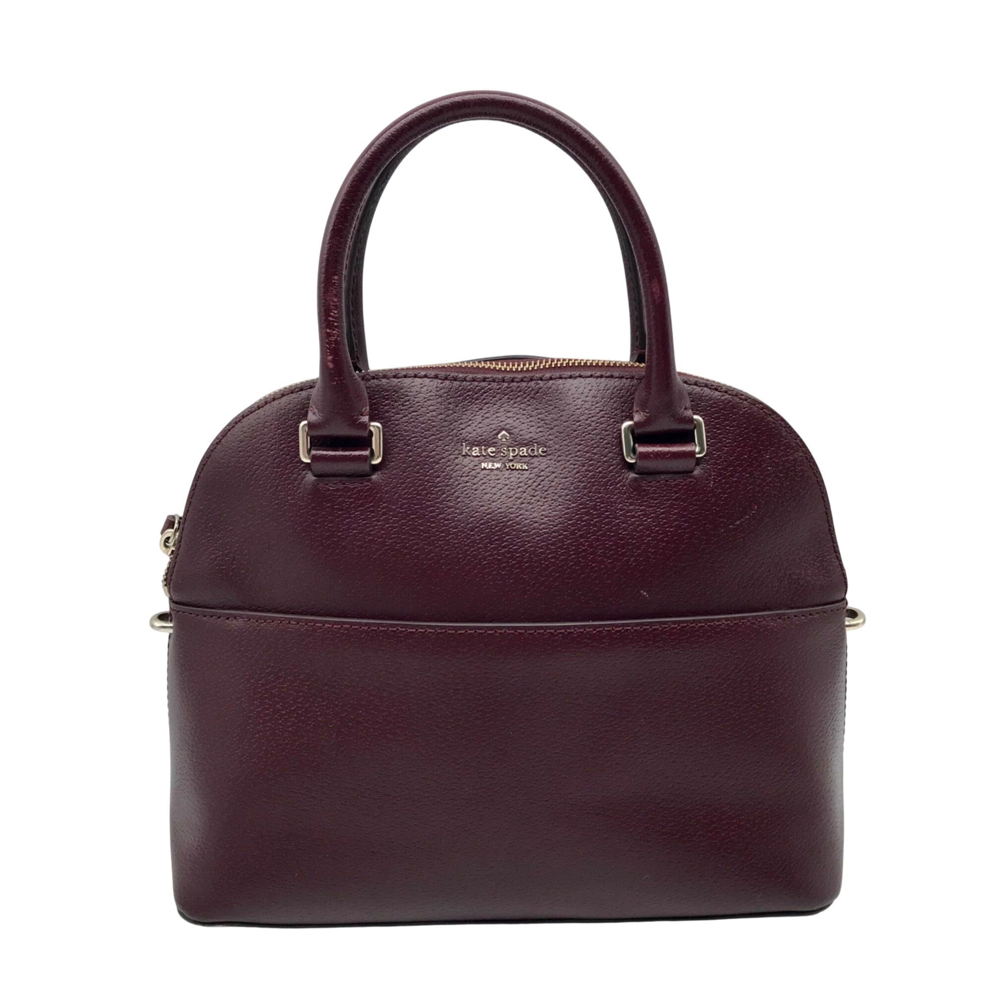 Kate Spade Burgandy Grove Street Carli Medium Satchel  Bag