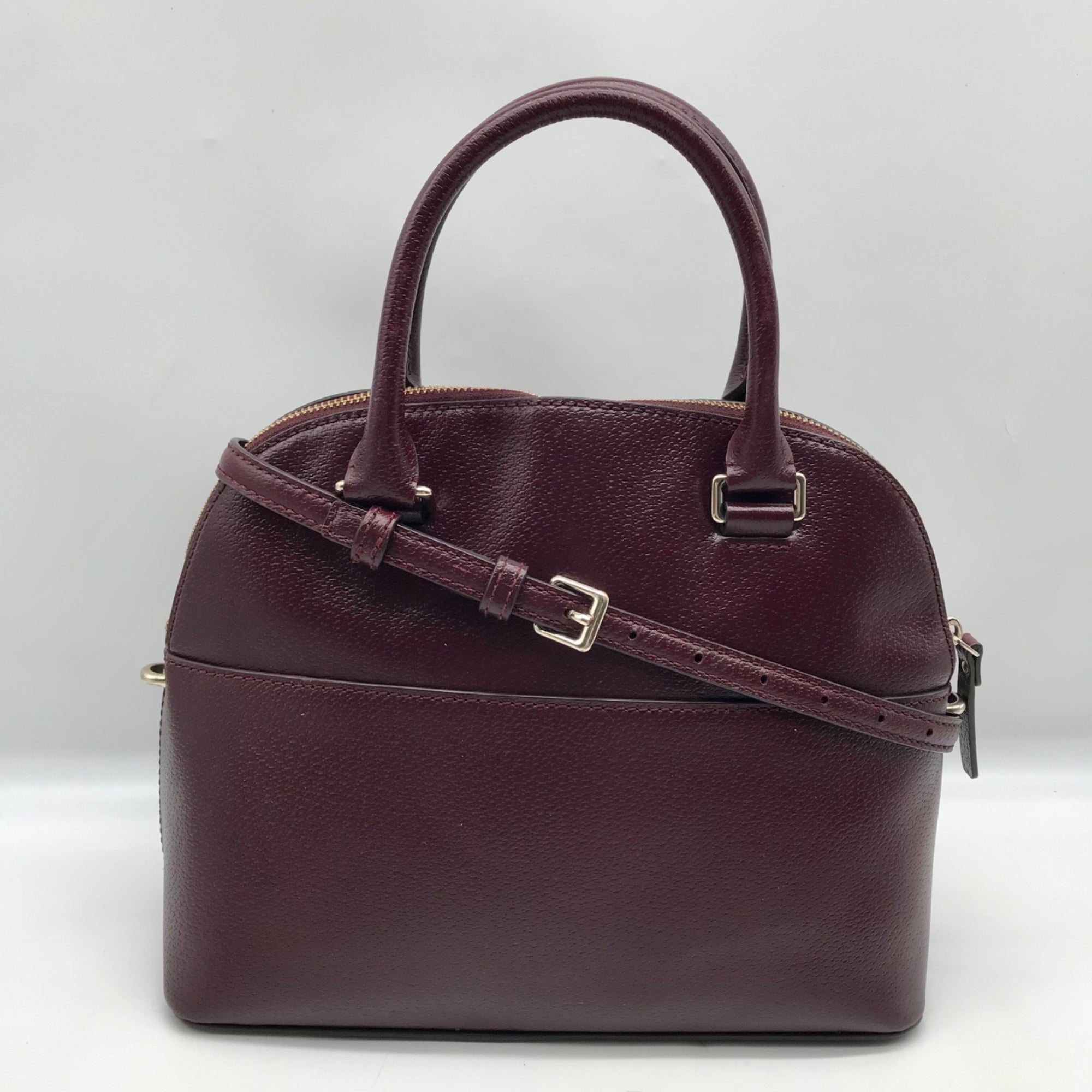 Kate Spade Burgandy Grove Street Carli Medium Satchel  Bag