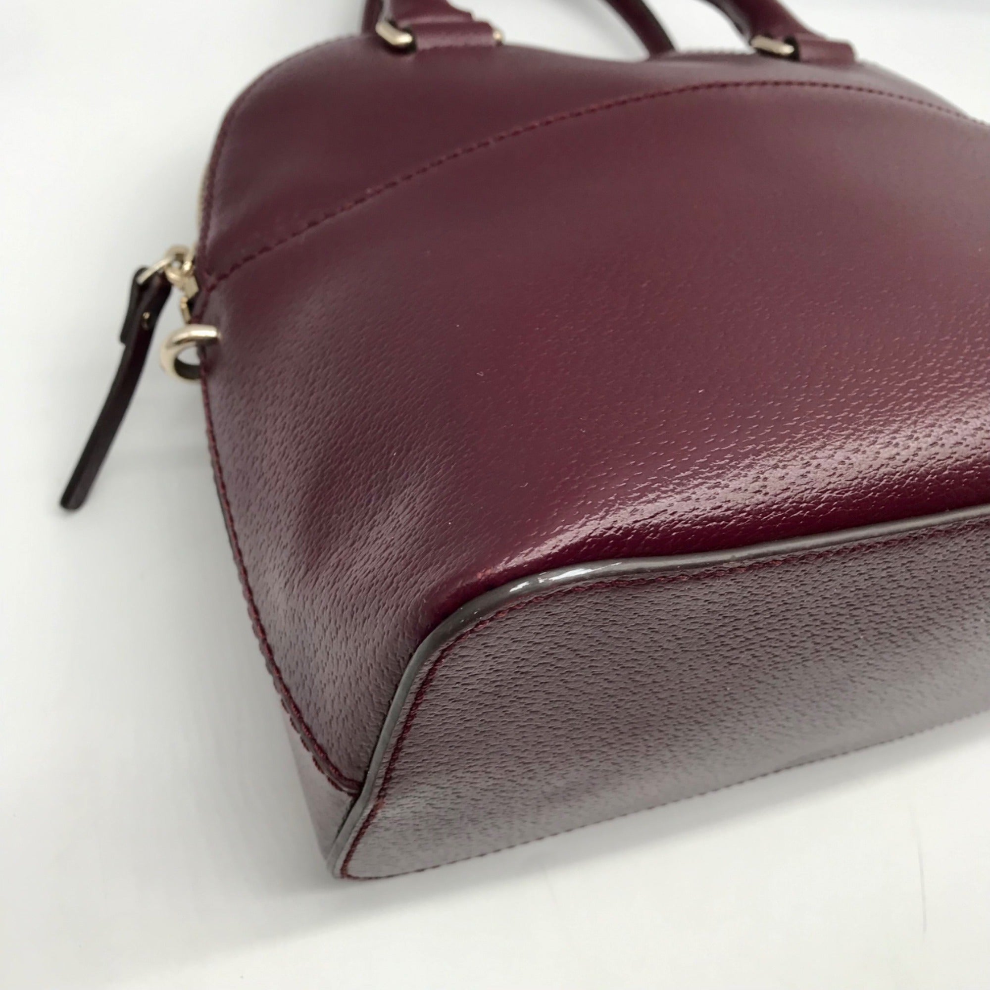 Kate Spade Burgandy Grove Street Carli Medium Satchel  Bag