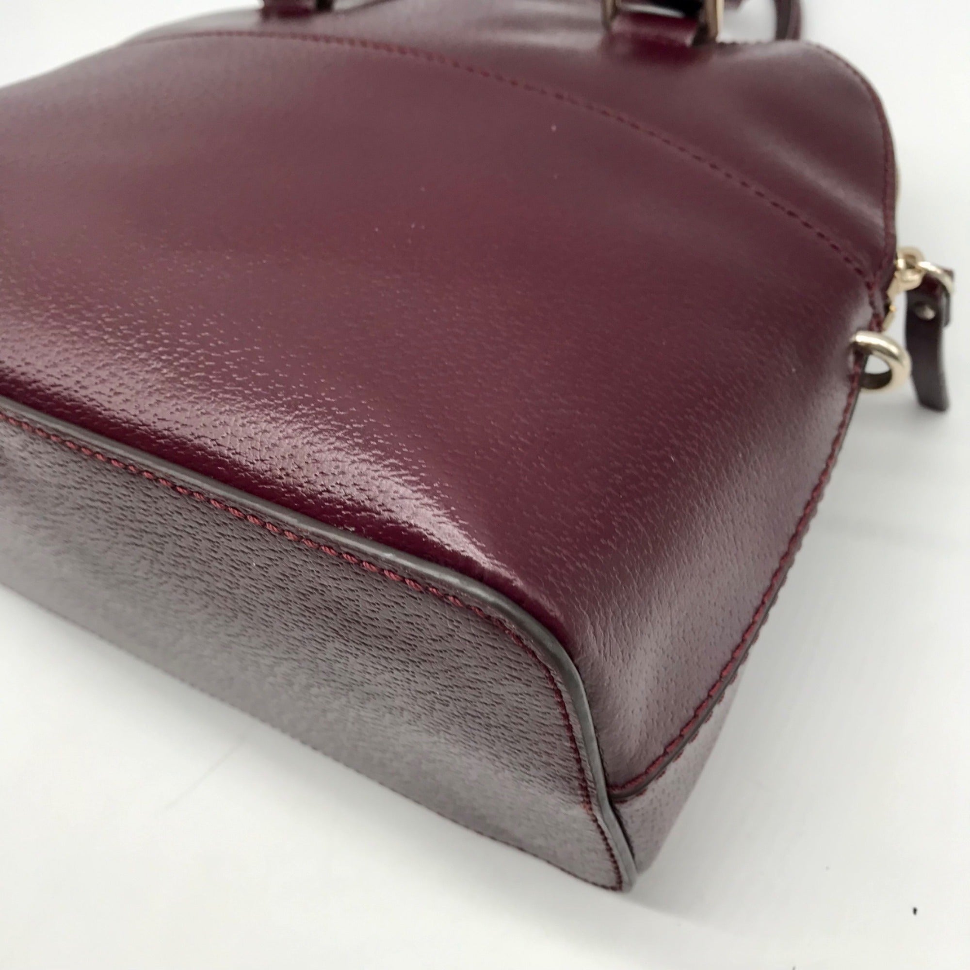 Kate Spade Burgandy Grove Street Carli Medium Satchel  Bag