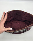 Kate Spade Burgandy Grove Street Carli Medium Satchel  Bag