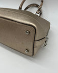 Coach Metallic Gold Leather Exotic Trim Sierra Satchel-F38057