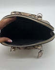 Coach Metallic Gold Leather Exotic Trim Sierra Satchel-F38057