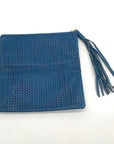 B-Low the Belt Perforated Foldover Leather Clutch