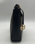 Michael Kors Brown Jet Set Signature Logo Stripe Crossbody