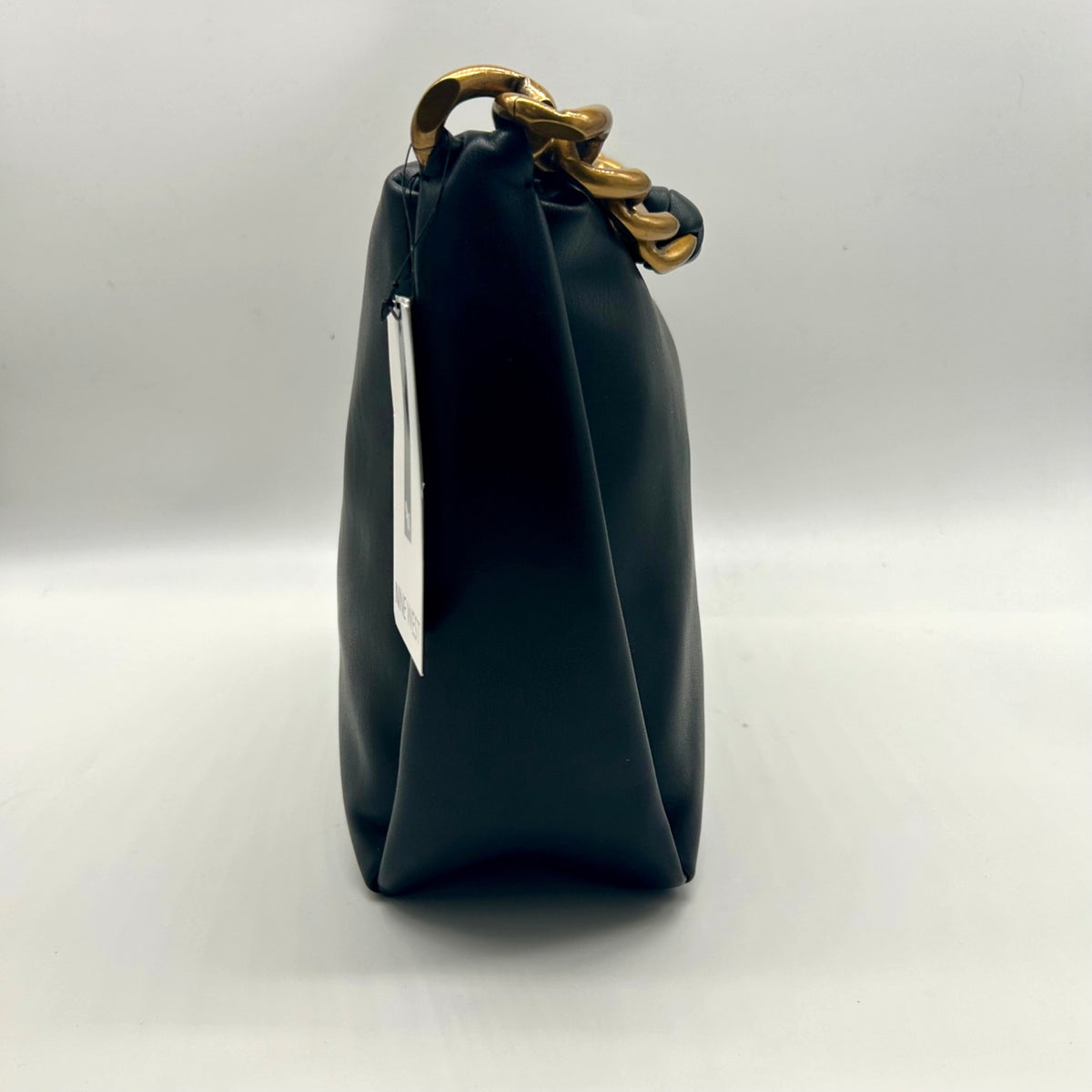 Nine West Gwynne Large Black Faux Leather Hobo