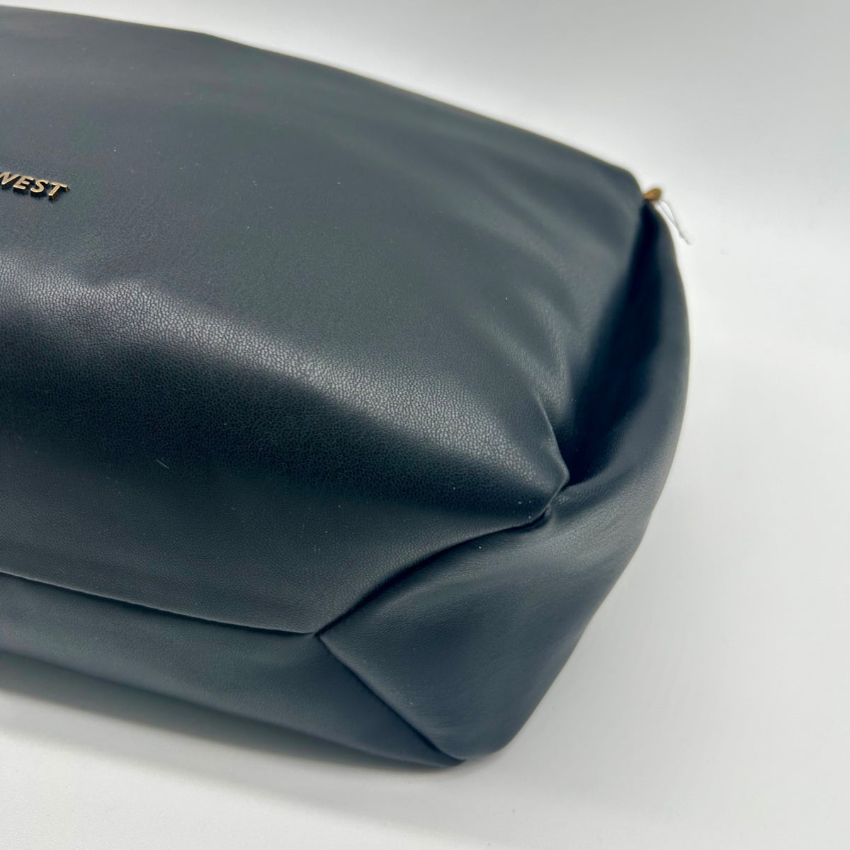 Nine West Gwynne Large Black Faux Leather Hobo