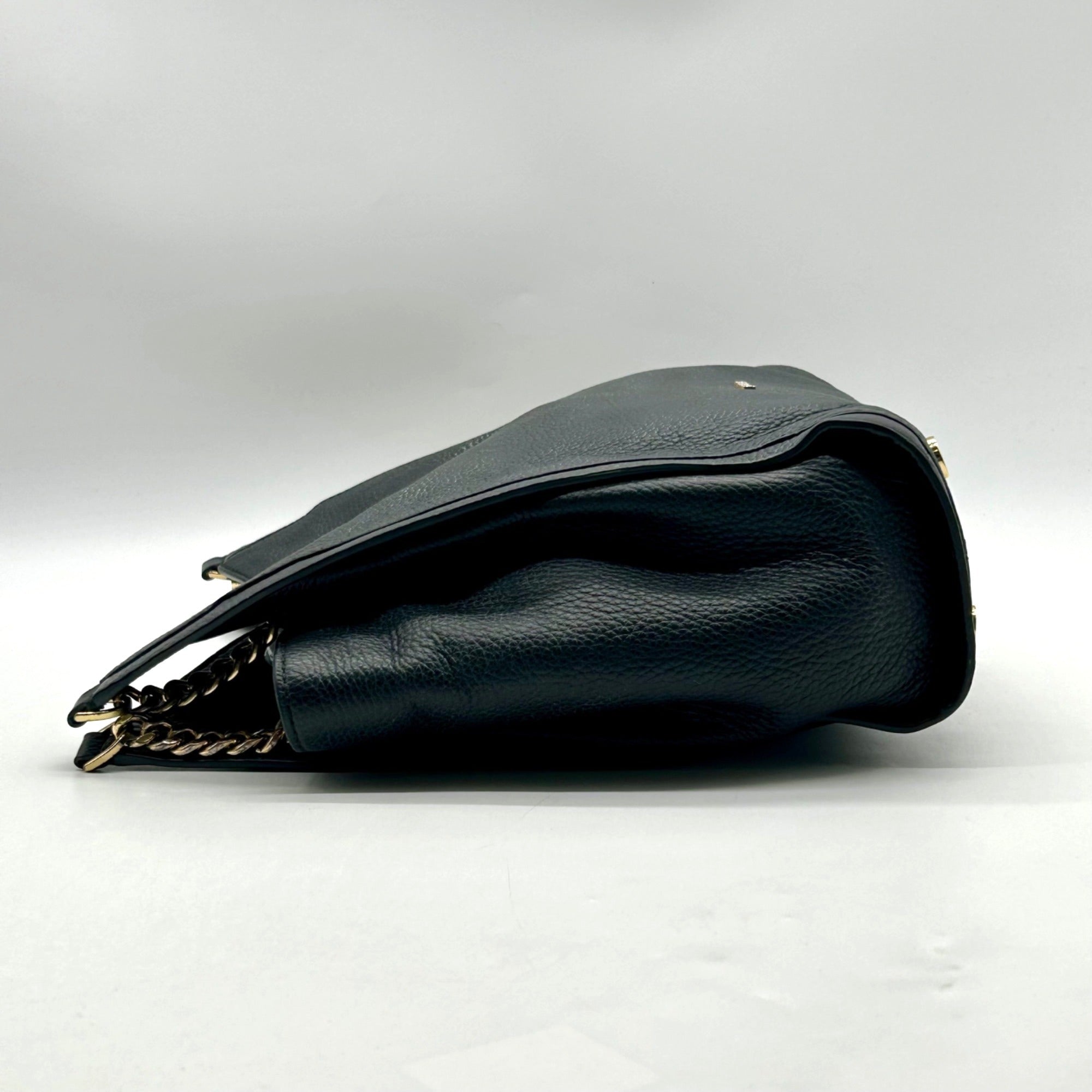 Michael Kors Black pebbled Leather Slouchy Shoulder Bag