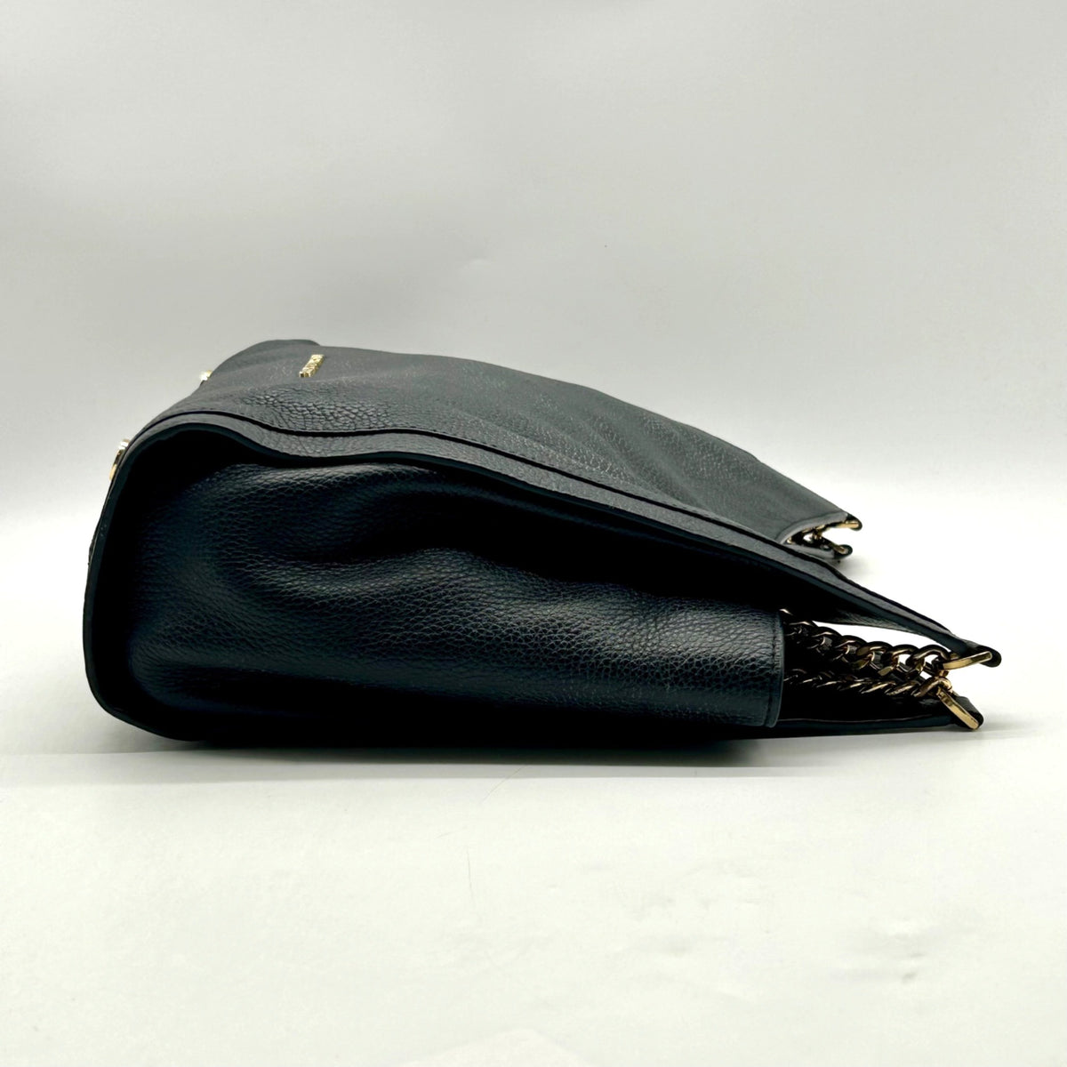 Michael Kors Black pebbled Leather Slouchy Shoulder Bag