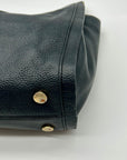 Michael Kors Black pebbled Leather Slouchy Shoulder Bag