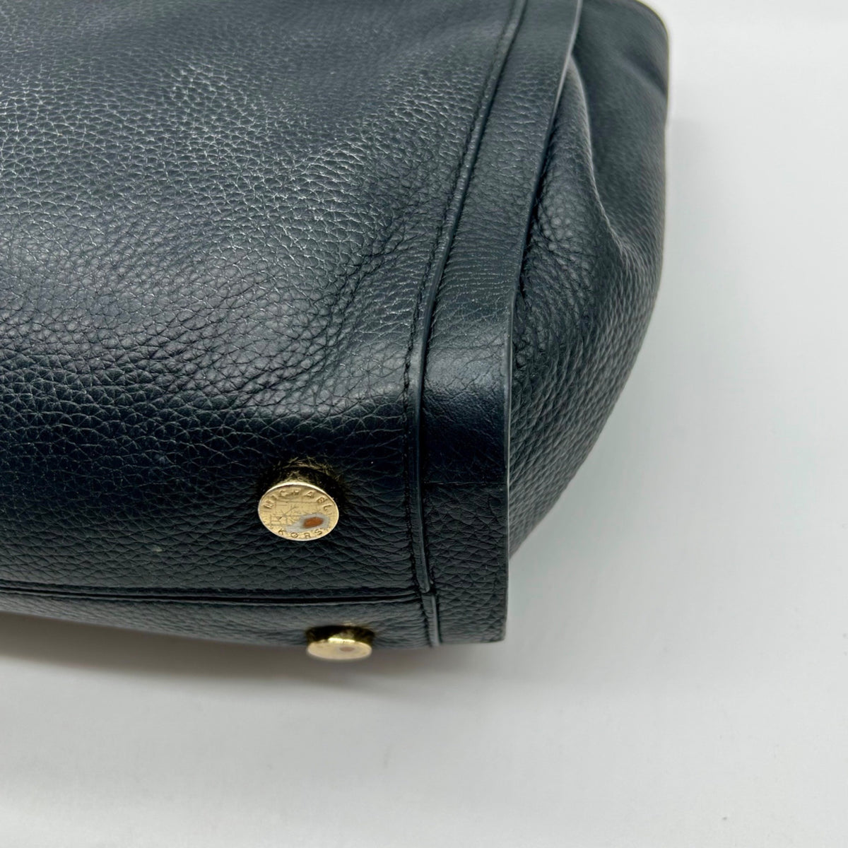 Michael Kors Black pebbled Leather Slouchy Shoulder Bag