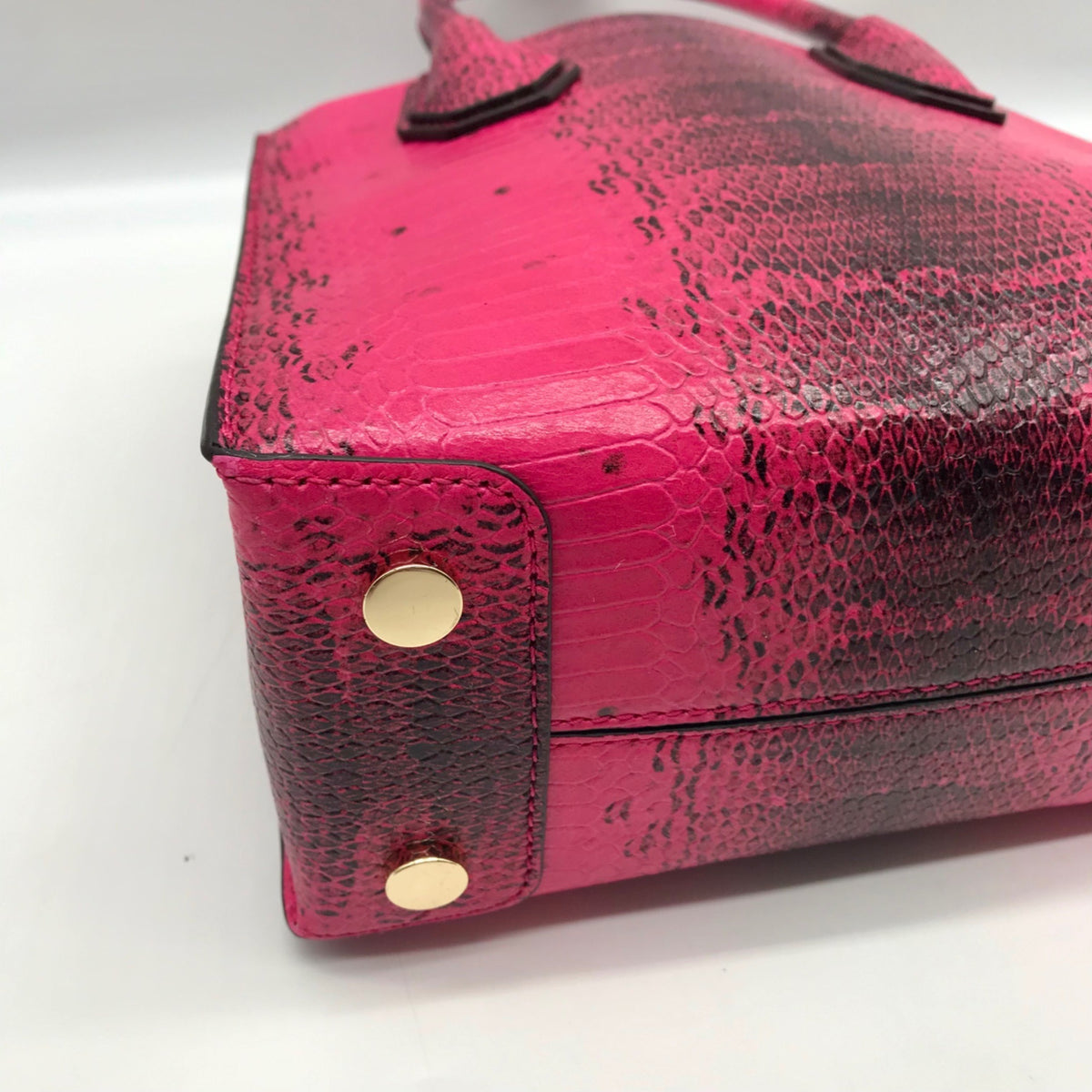 Michael Kors Pink Leather Mercer Snakeskin Crossbody Bag &amp; Wallet