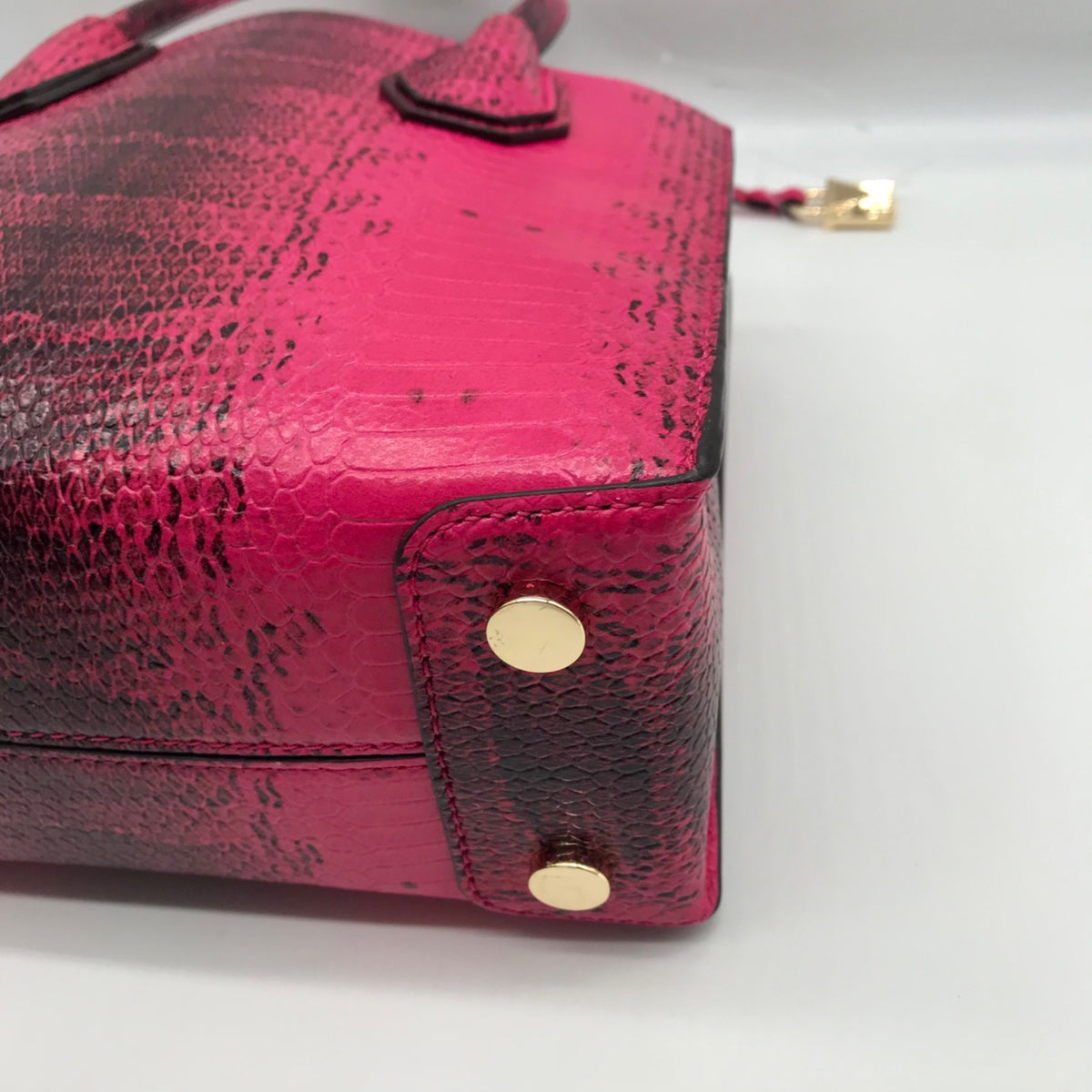 Michael Kors Pink Leather Mercer Snakeskin Crossbody Bag &amp; Wallet