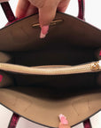 Michael Kors Pink Leather Mercer Snakeskin Crossbody Bag & Wallet