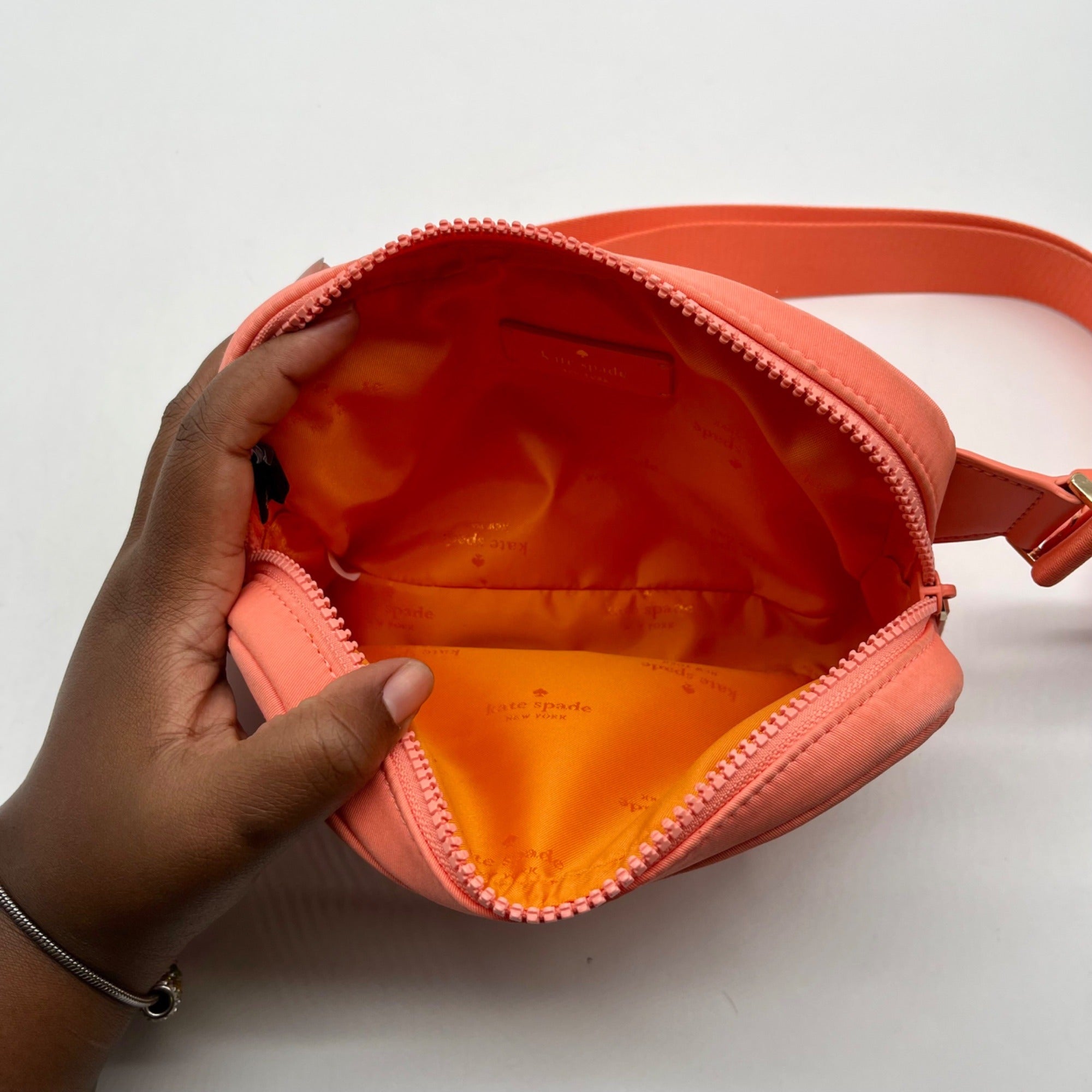Kate Spade Nylon Peach Belt Bag