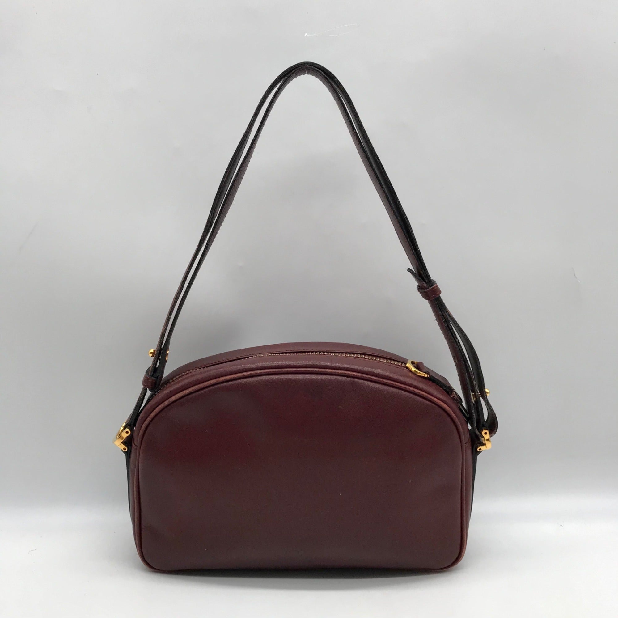 Cartier Burgundy Leather Must De Cartier Shoulder Bag