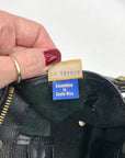 Dooney & Bourke Black Leather P212 Buckle Convertible Satchel Bag