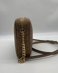 Michael Kors Coated Canvas Camel Jet Set Charm Large East/West Camera Crossbody Bag - NWT