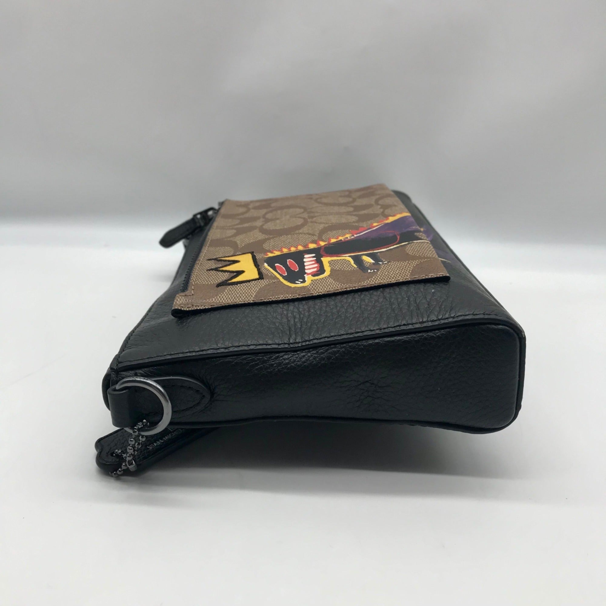 Coach X Jean-Michel Basquiat Holden Black Leather Clutch