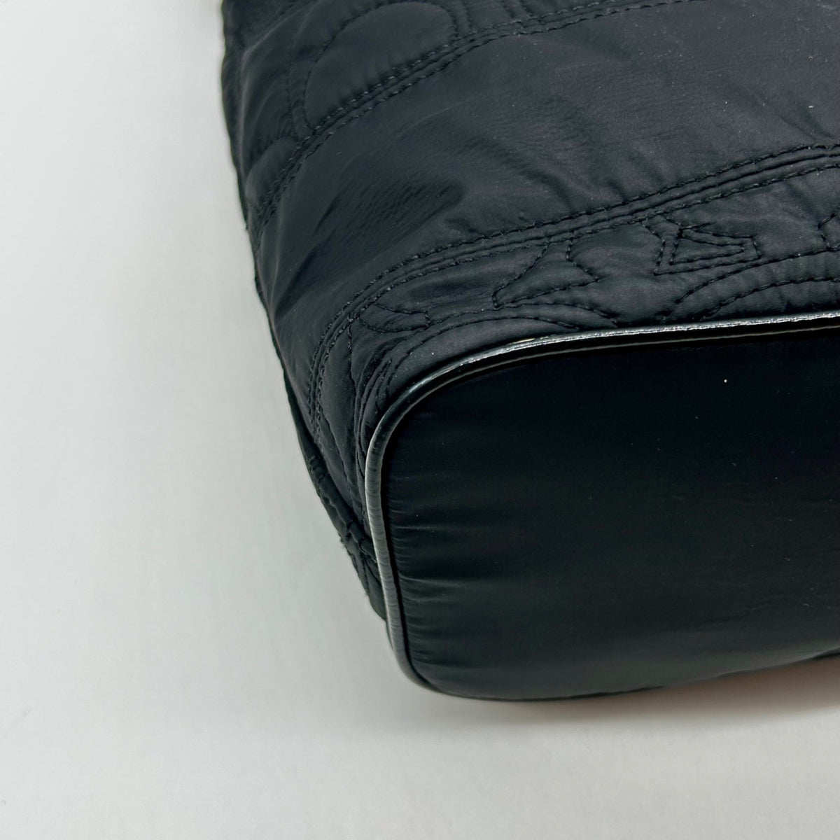 Coach Black Quilted Nylon Hobo Shoulder Bag