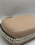 Aqua Beige Clutch Tote Bag