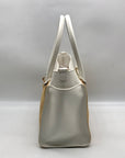 I.N.C. International Concepts Vanilla Straw Caitii Medium Satchel Bag