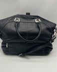The Real Mccoy Vintage Black Pebbled Leather Shoulder Bag