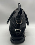 The Real Mccoy Vintage Black Pebbled Leather Shoulder Bag