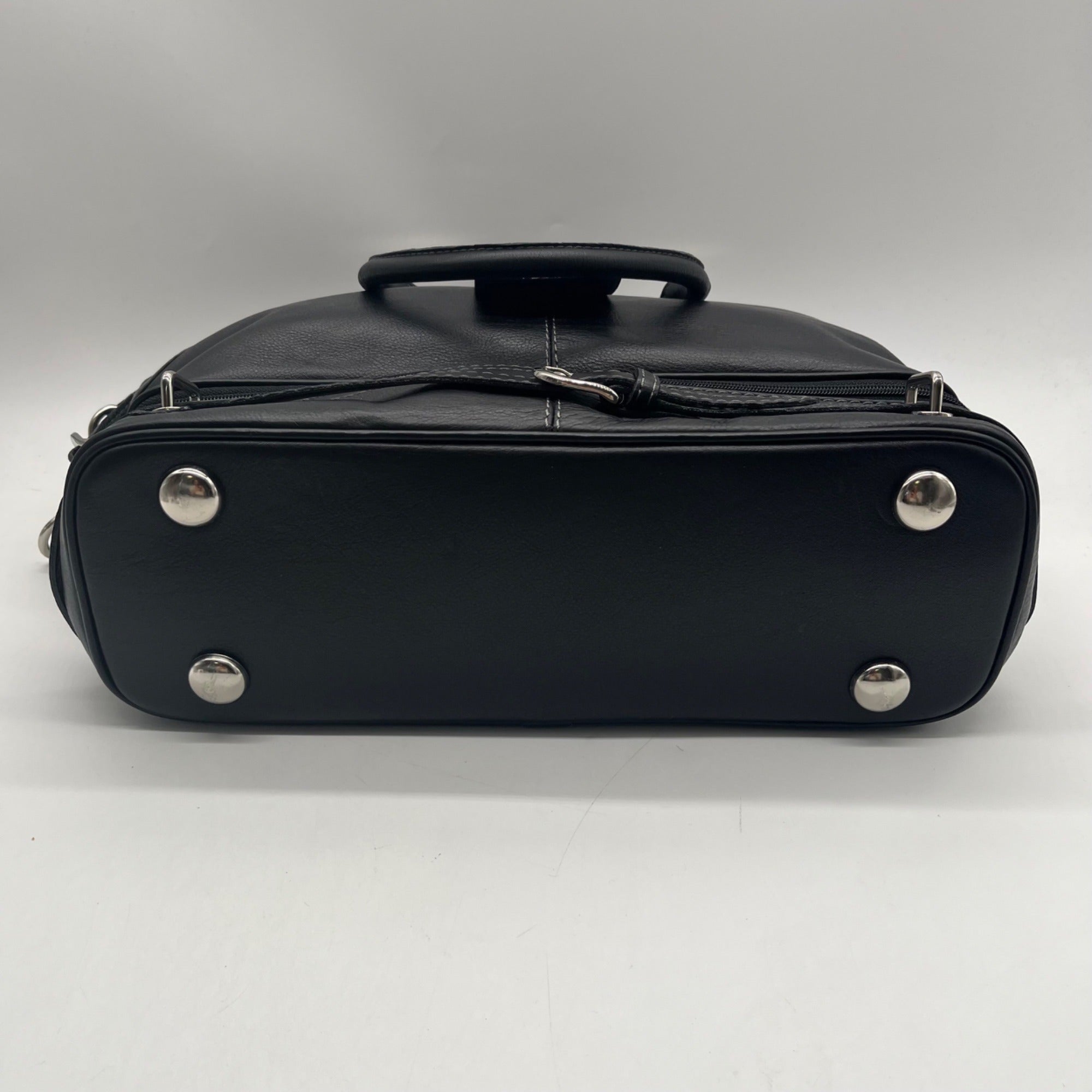 The Real Mccoy Vintage Black Pebbled Leather Shoulder Bag