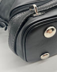 The Real Mccoy Vintage Black Pebbled Leather Shoulder Bag