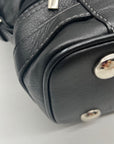 The Real Mccoy Vintage Black Pebbled Leather Shoulder Bag