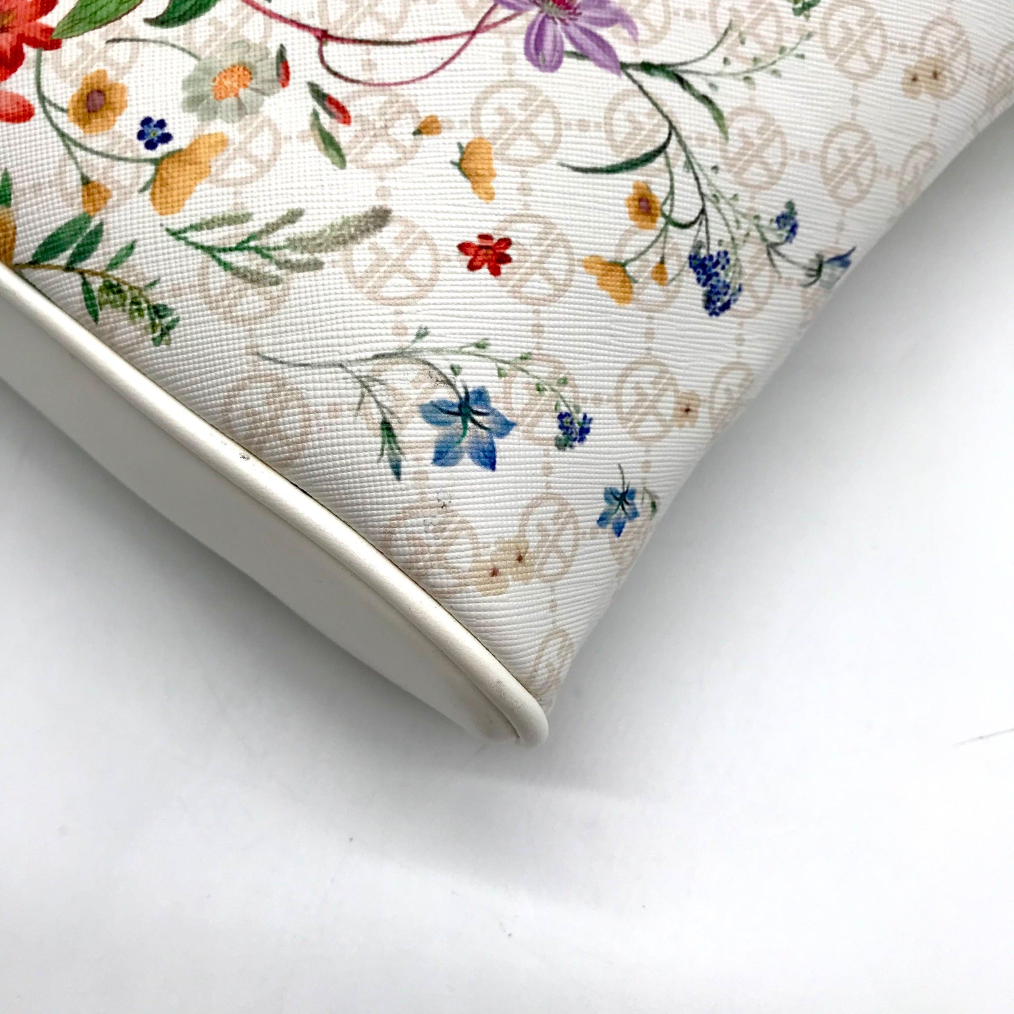 Giani Bernini White Floral North South Crossbody Bag