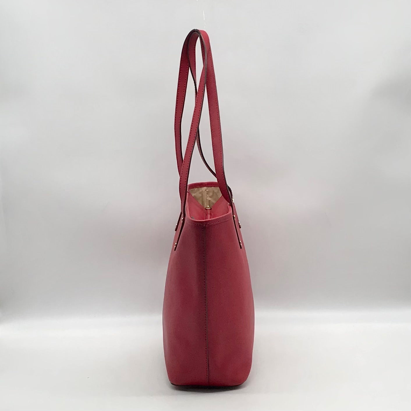 Michael Kors Jet Set Red Saffiano Leather Tote