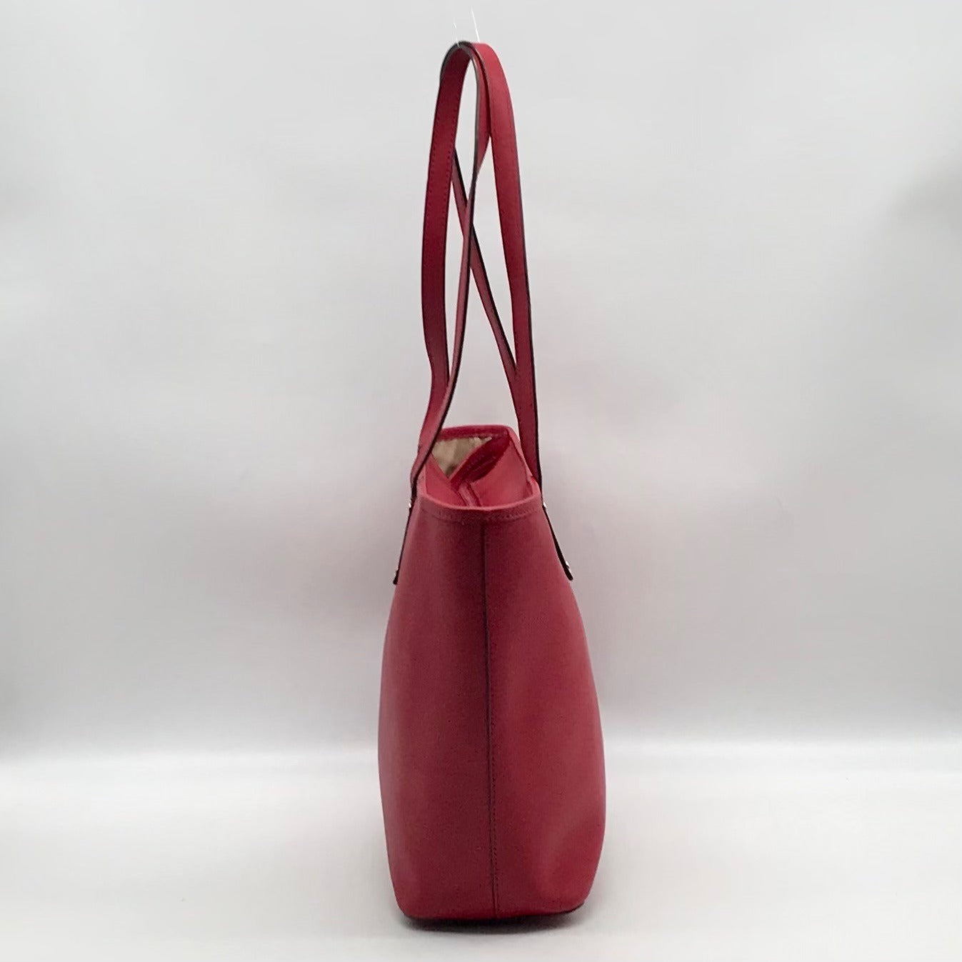 Michael Kors Jet Set Red Saffiano Leather Tote