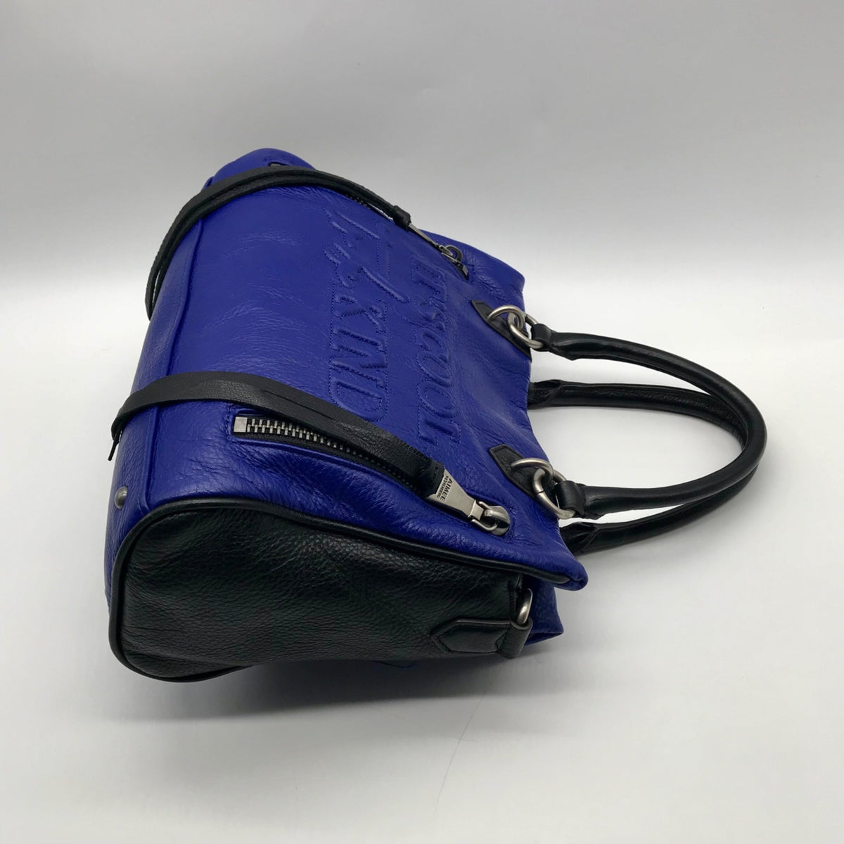 Aimee Kestenberg Blue Glove Tanned Leather Mini Satchel Bag
